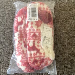 Maurice’s fuzzy slippers